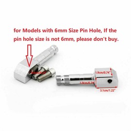 Areyourshop Motorcycle Front/Rear Footboards Floorboard for Honda Shadow Aero 750 VT750(Only for Models with 6mm Size Pin Hole)