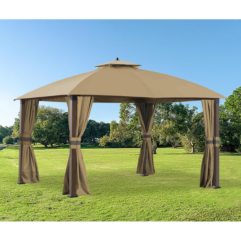 SCOCANOPY Beige Gazebo Replacement Cover Fit for 10X12 Eagle Brooke