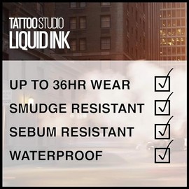 Maybelline TattooStudio Liquid Ink Liner hasta 36 horas de uso, resistente al sudor, resistente a las manchas, sin ensuciar, maquillaje delineador de ojos líquido de larga duración, marrón henna