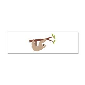 CafePress Sloth Car Magnet 10 X 3 10" x 3", Bumper Magnet