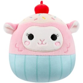 Squishmallows 2025 Original 8-Inch Easter A Squad Plush - Collectible Soft & Squishy Mini Stuffed Animal Toy - Add to Your Squad - Gift for Kids, Girls & Boys (Lala The Pink Lamb Cupcake)
