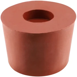 KADAX Rubber stopper, cork with hole for fermentation hole, rubber stopper for fermentation balloons, solid rubber stoppers, bottle corks, rubber plugs, cork caps rubber (4.9 cm)