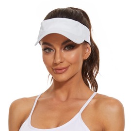 Zando Baseball Cap Sun Hat Women Sun Visors for Women Golf Hats for Women Sun Hat Womens Sun Hats UK Women's Hats & Caps Women's Baseball Caps Sun Hats for Women with Uv Protection White One Size