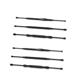 Baluue Stainless Steel Set Pcs Ear Wax Remover Tools Skid-Resistant Black for Home Travel and Family Use