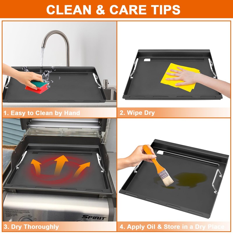 Full-Size Griddle Inserts for Weber Spirit I & II 200