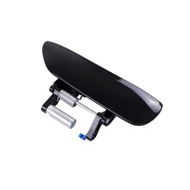 HUYILUN0104 Black Painted Exterior Door Handle Outer Handle Compatible with Honda Fit Jazz 2009-2013 (Front Right/Rear Right)