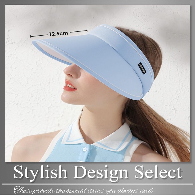 Buzz Selection CAP261 Women's Visor Cap, One Color Hat, Golf,