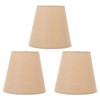 MUNEFE 3pcs Small Lamp Shade, Cloth Lampshade, Fabric Lampshade Clip