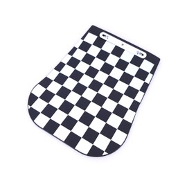 Scooter Chequered Mud Flap Number Plate Mount Fitment Suitable For Vespa MOD Lambretta