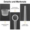 6 Pieces Measuring Spoons, Plastic Dosing Spoons with Scale Ladle,