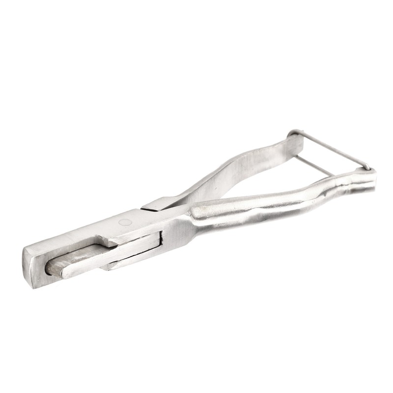 Pig Ear Tag Plier Stainless Steel Animal Ear Notcher with