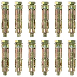 12 PCS Heavy Duty Expansion Bolts,Shield Anchor Bolts (M8)