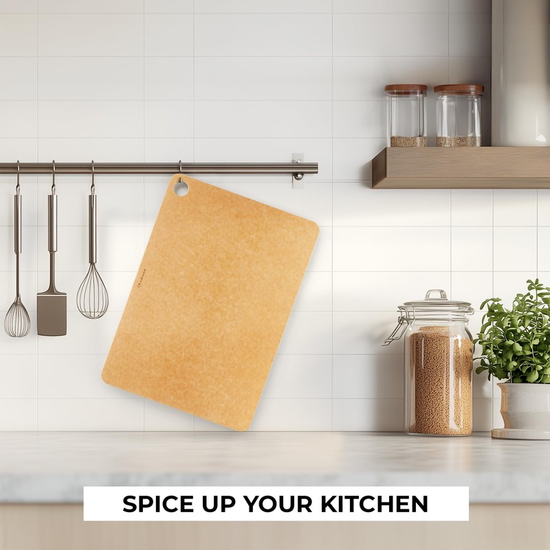 Freshware Wood Cutting Board for Kitchen, Dishwasher Safe, X Large,