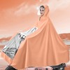 Electric Motorcycle Rain Cape Extended Full Body with Helmet Rainstorm