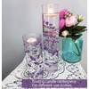 50 Pcs Pearl String for Floating Candles Centerpiece, Purple Faux
