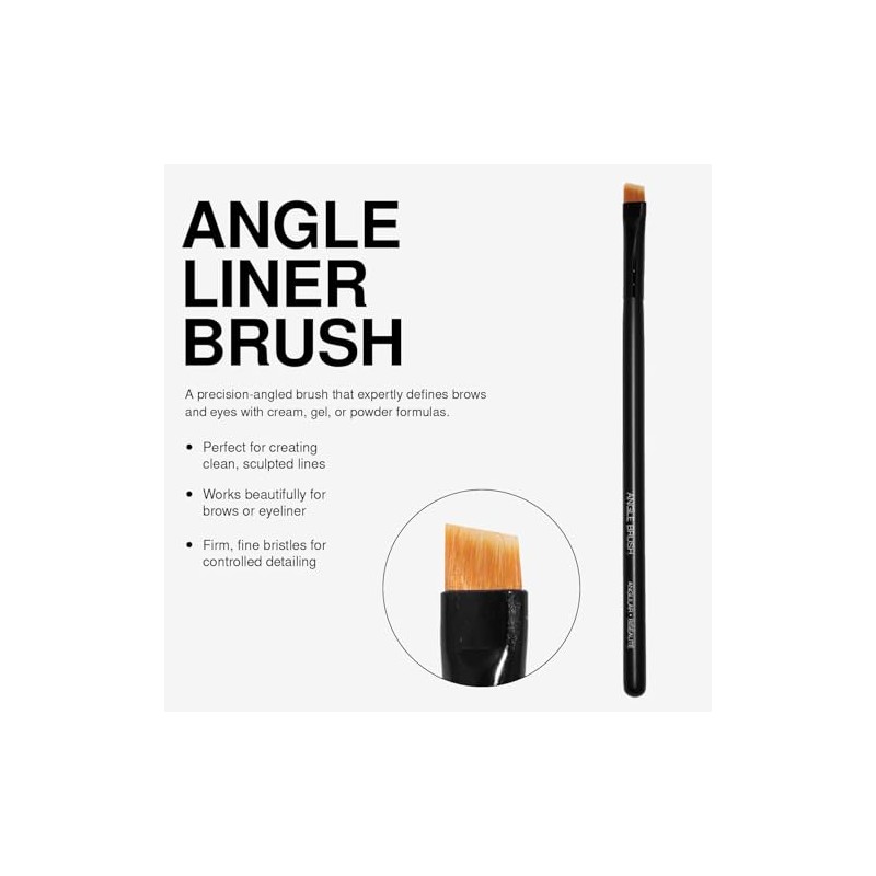 Palladio Brocha Angular Delineadora, Brocha de Maquillaje Cónica, Definición Precisa,