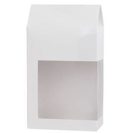 Hammont Gift Boxes (8 Pack) | Beautiful, Tall Paper Boxes with Window | White, 9x5x2.5 | Gift Boxes for Parties, Holidays, Weddings, Birthdays etc. | Cupcakes, Cookies, Candies, and More
