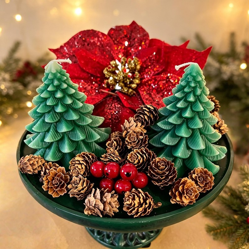 150Pcs Mini Pine Cones for Crafts, 1.18" Natural Pinecones Ornaments