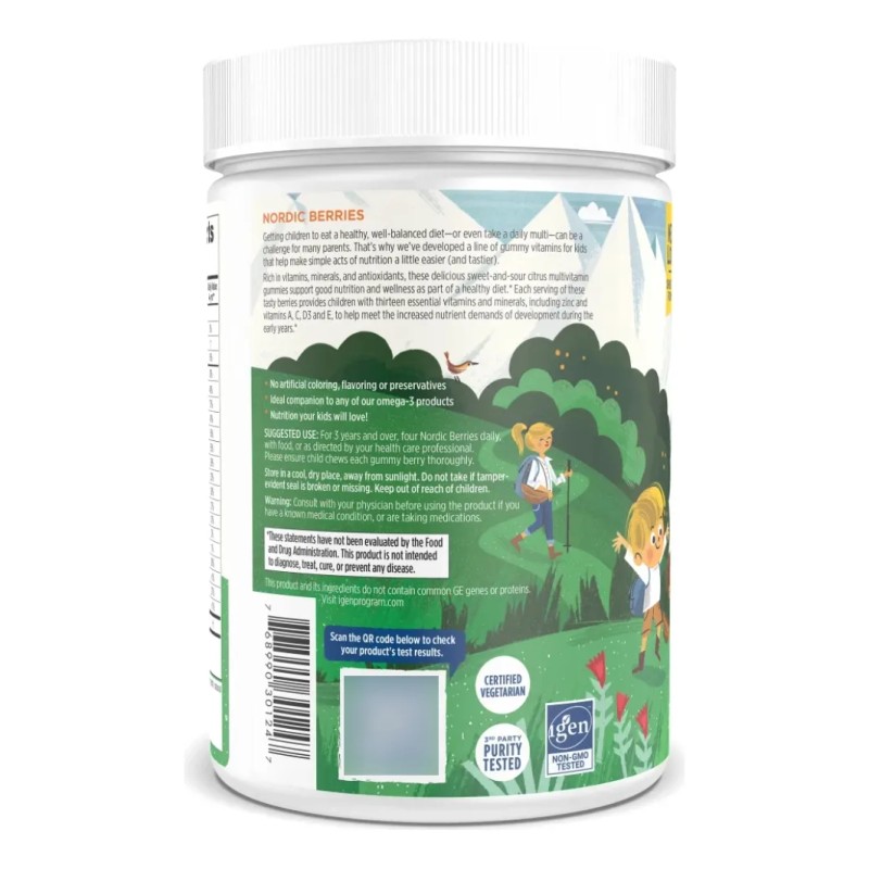 Nordic Naturals 200gomitas Multivitamínicas - Forma De Bayas