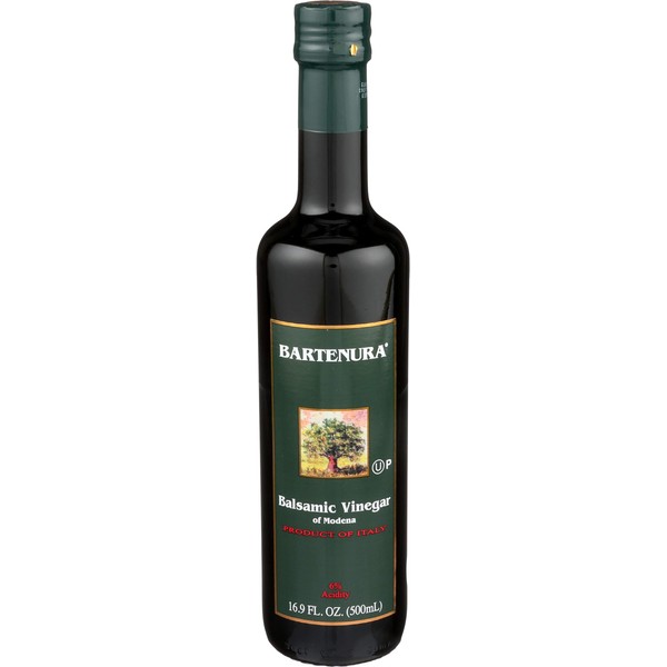 Bartenura Balsamic Vinegar of Modena Italy, 16.9 oz Glass Bottle, 6% Acidity, Certified Kosher