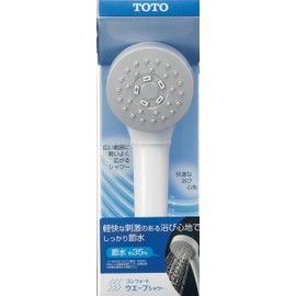 TOTO THYC78 Shower Head, Comfort Wave, Water Saving, White