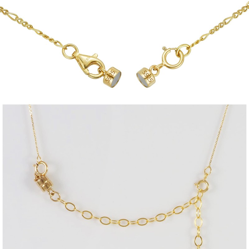 14K Gold Magnetic Necklace Clasps and Closures 925 Sterling Silver