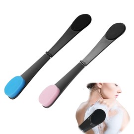 Lotion Applicator for Back, Back Tanner Applicator for Hard-to-Reach Areas, Back Cream Applicator for Self-Care, 2pcs Set with Blue and Pink Colors, 35cm Length for Easy Application