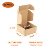 PHAREGE 4x4x2 inch Shipping Boxes Bulk 50 Pack Brown, Tab