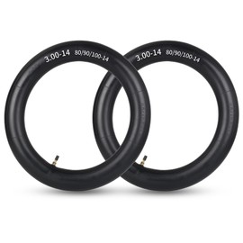 GICOOL 3.00-14” (90/100-14) Dirt Bike Replacement Inner Tubes, 2 Pack with TR4 Valve Stem, Fits for 110cc 125cc 140cc 150cc 160cc Dirt Bikes Pit Bikes