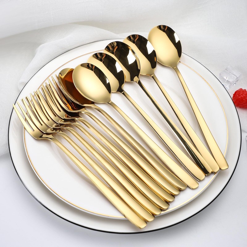Forks and Spoons Set of 12 Stainless Steel Tablespoons Forks