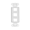 CNE41633 Decora Wall Plate Insert, 3 Hole for Keystone Jack,