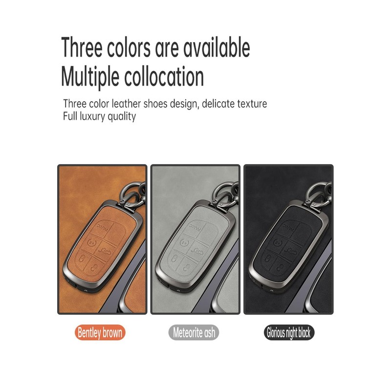 TECART Smart Car Key Case Fits Jeep Cherokee Compass Renegade