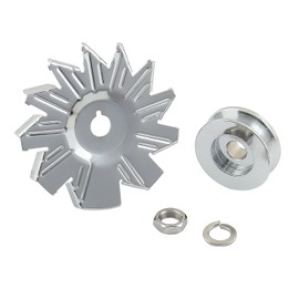Mr. Gasket 6808 Chrome Plated Alternator Pulley Kit