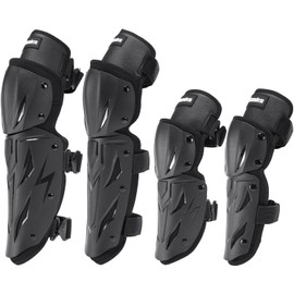 Tanden Motocross Knee Pads Motorcycle Elbow Pads Guards 4Pcs, Motorcycle Knee Guards for Men Leg Protection Armor Motocross Knee and Shin Guards Dirt Bike Crashproof Adult Protective Gear