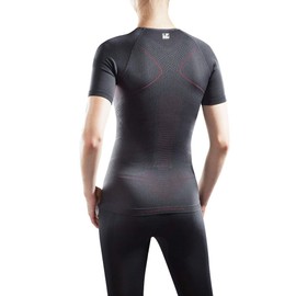 LP SUPPORT Women's AIR Compression Workout Compression Shirt (S) Dark Gray