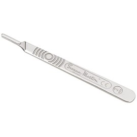 Swann-Morton Handle, Stainless Steel, N. 3
