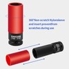 DAKCOS 3PC 1/2 Inch Drive Wheel Protector Impact Socket Thin