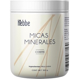 HEBBE - Mica Mineral Cobre 100g Ingrediente Premium para Cosméticos DIY Contenido de 100g