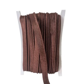 18M Brown Polyester Piping Trim 1.2CM Wide Polyester Piping Tape Cord for Edge Sewing Craft Binding
