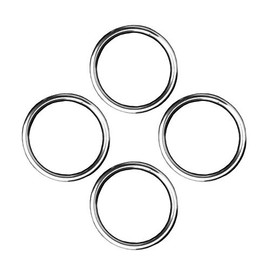 316 Stainless Steel Round Ring Welded 5/32" x 1.5" (4mm x 38mm) Marine Grade O-Ring (4) anillo Redondo
