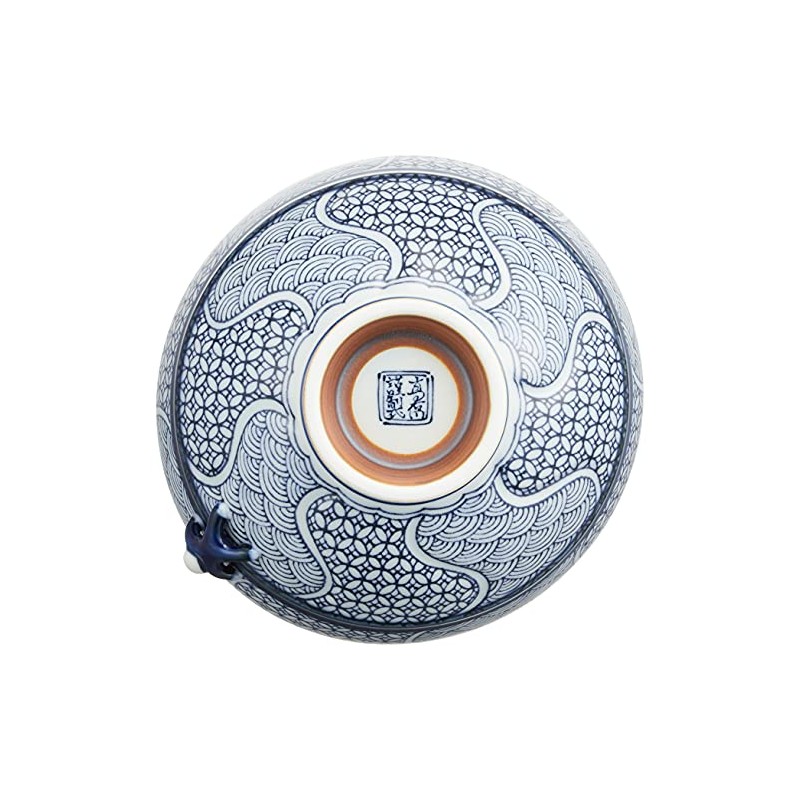 Hama Pottery Hasami Ware 211157 Takayama Pottery Rice Bowl, Large,