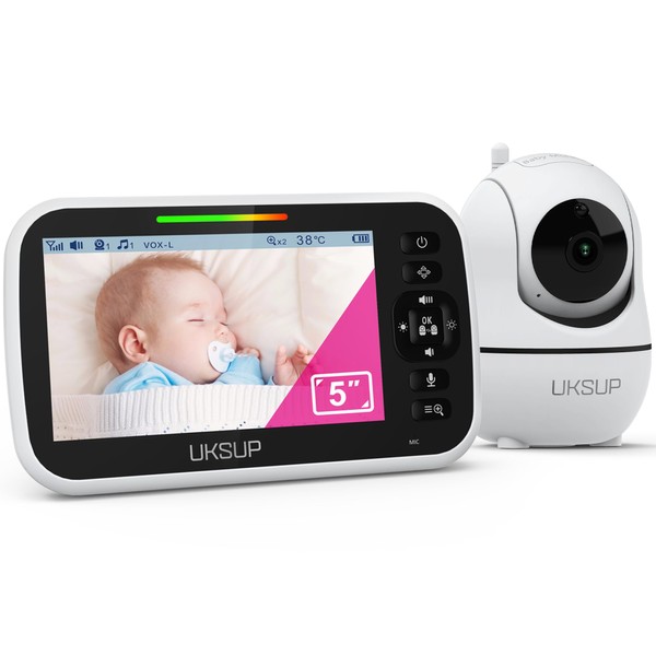 UKSUP Baby Monitor with Camera and Audio- Video Baby Monitor
