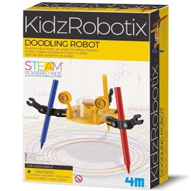 4M KidzRobotix Robot Artista – Kit Robot per Disegnare per Bambini 8+ – Giocattolo Educativo STEM, Esperimenti Scientifici Creativi, Regalo Perfetto per Piccoli Inventori