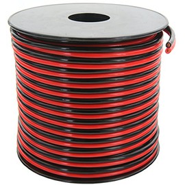 GS Power 14 Gauge Wire (14 AWG) - 100 Foot, Pure Copper, Stranded Electrical Wiring for Speaker, Automotive, Trailer, Stereo and Home Theater Applications - Red/Black