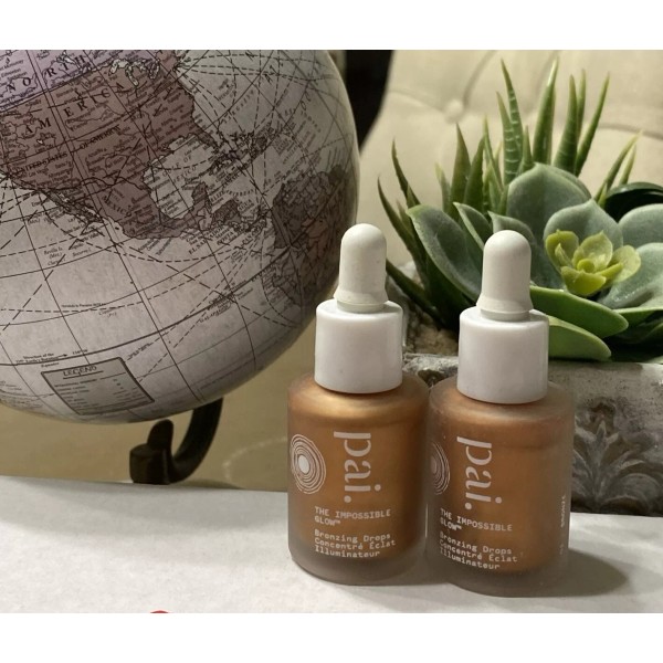 Pai 2x~Pai~THE IMPOSSIBLE GLOW Bronze~10ml / 0.3oz each~Travel Sz~NWOB~1/26