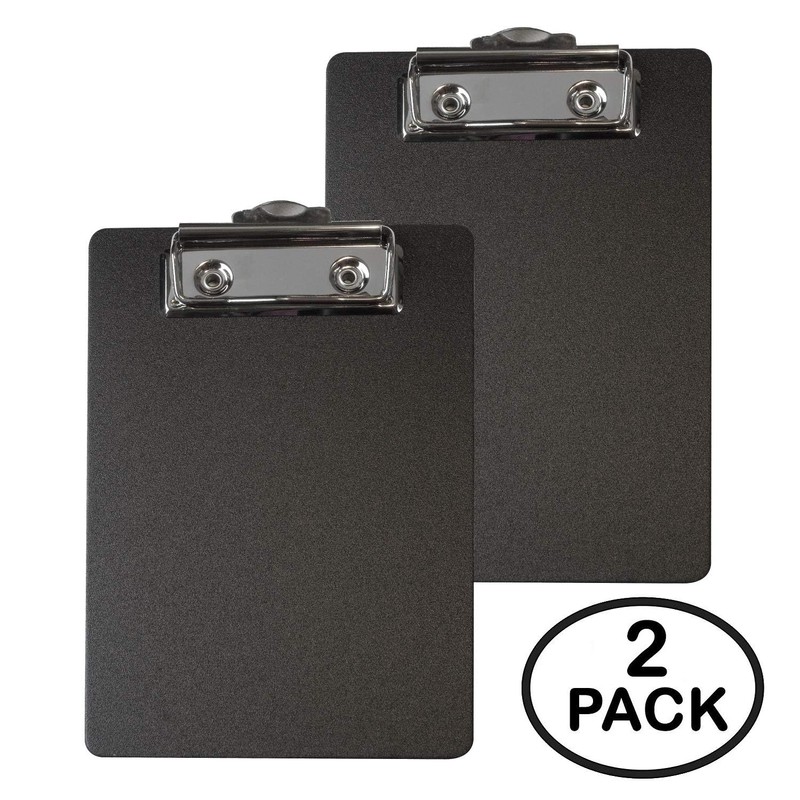 4x6 Inch Mini Clipboard, 2 Pack A6 Pocket Size Clipboards