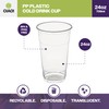 CIAO! 24OZ PP Plastic Cold Drink Cup, Great for Smoothies,
