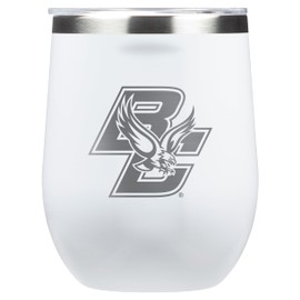 Corkcicle Stemless Wine Tumbler (Boston College Eagles,White)