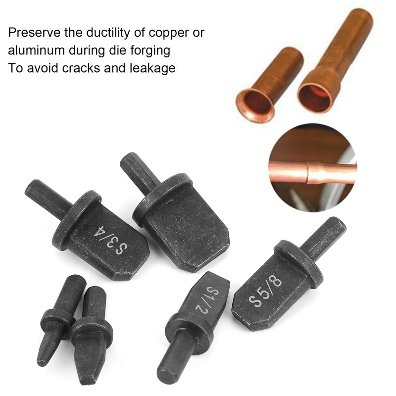 6Pcs Tube Expander Drill Bit Set Manual Pipe Swaging Flaring