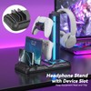 KDD Headset Stand with Charging Station - Detachable Controller Holder